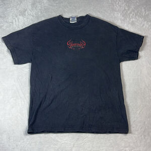 Orange County Choppers Men's Black T-Shirt Size L OCC NY Biker Flames Y2K